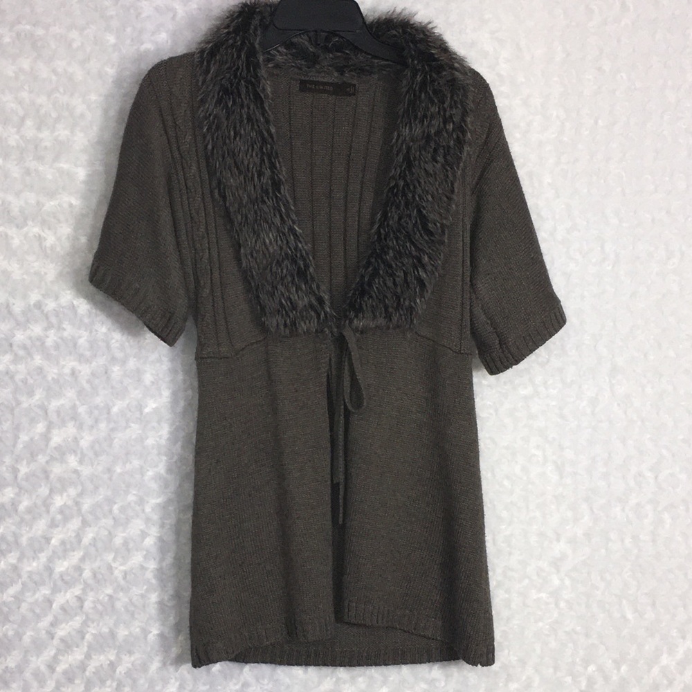 The Limited Faux Fur Sweater